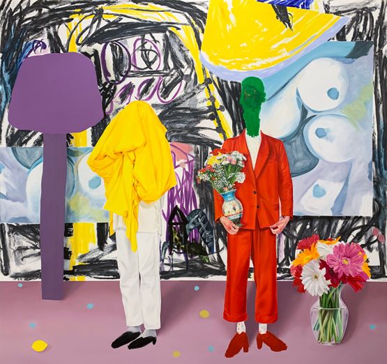 Tenants by Jannis Varelas contemporary artwork Painting
