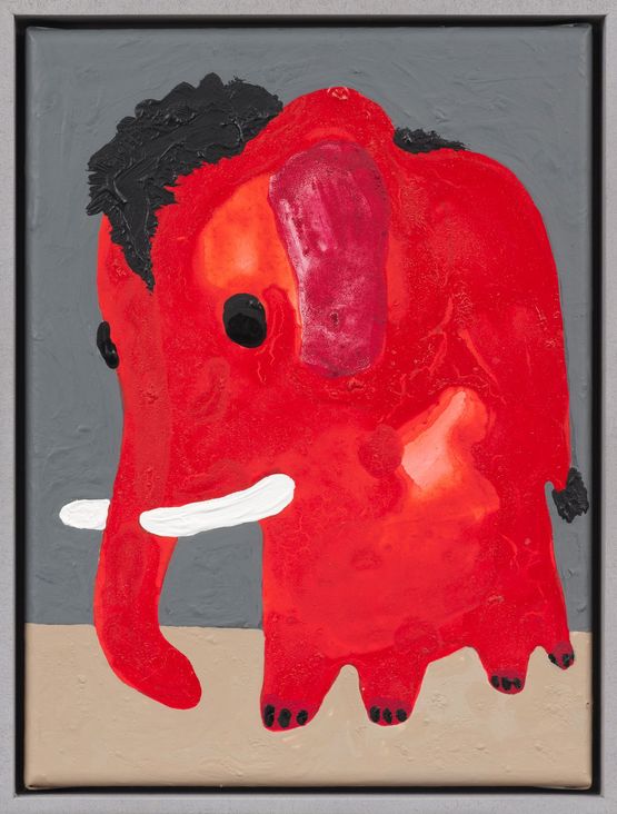 Reddish -PHANT by Philip Emde contemporary artwork Painting