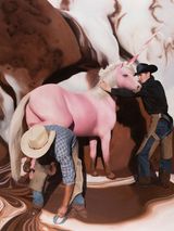 Shoeing by Will Cotton contemporary artwork painting