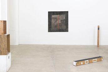 Contemporary art exhibition Oswald Oberhuber skulptur  malerei  zeichnung at Galerie Krinzinger Seilerstatte 16 Vienna Austria