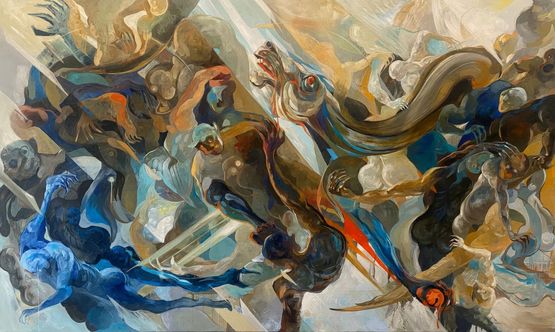 Under Box by Nguyen Duc Loi contemporary artwork Painting