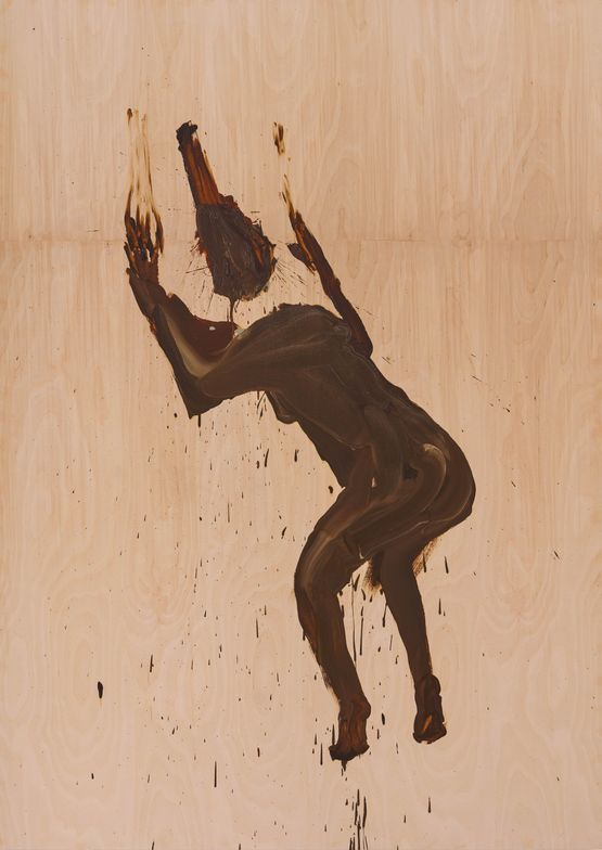Shit Mom Wood Worship by Tala Madani contemporary artwork Painting