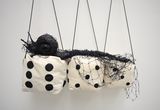 3 des ensembles 3 dice together by Annette Messager contemporary artwork textile