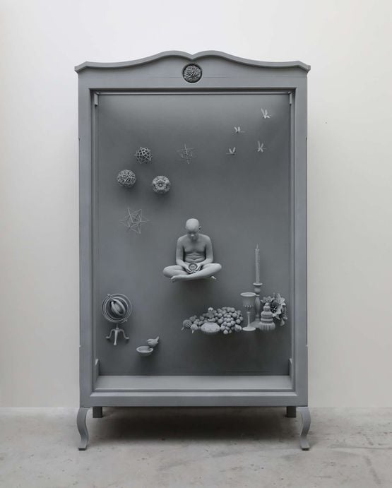 Wunderkammer Brian by Hans Op De Beeck contemporary artwork Sculpture