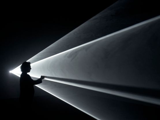 Meeting You Halfway by Anthony McCall contemporary artwork Mixed Media