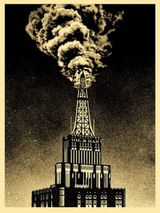 Oil and Gas by Shepard Fairey contemporary artwork print works on paper