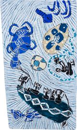 Yenhu Banbay by Dhambit Mununggurr contemporary artwork painting