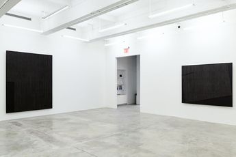 Contemporary art exhibition Park Seo-Bo Ecriture Black and White at Tina Kim Gallery New York United States