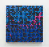 Automatic Drawing BlueBlue by Rebecca Baumann contemporary artwork mixed media