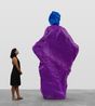 blue violet nun by Ugo Rondinone contemporary artwork Sculpture