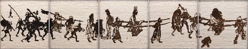 Sky Fire- Zhongshan Traveling Scene by Zhao Zhao contemporary artwork Mixed Media
