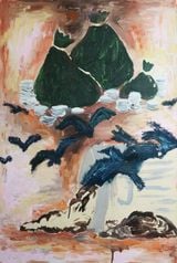 Manilascape 2 by Manuel Ocampo contemporary artwork painting works on paper