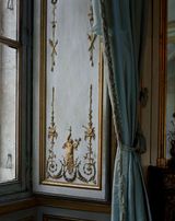 Boiserie and curtain Cabinet de la Meridienne CCE.02.027 Corps Central - 1er etage du Chateau de Versailles France by Robert Polidori contemporary artwork photography