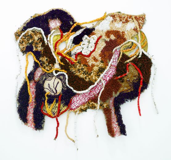The Golden Hour by Fiker Solomon contemporary artwork Textile