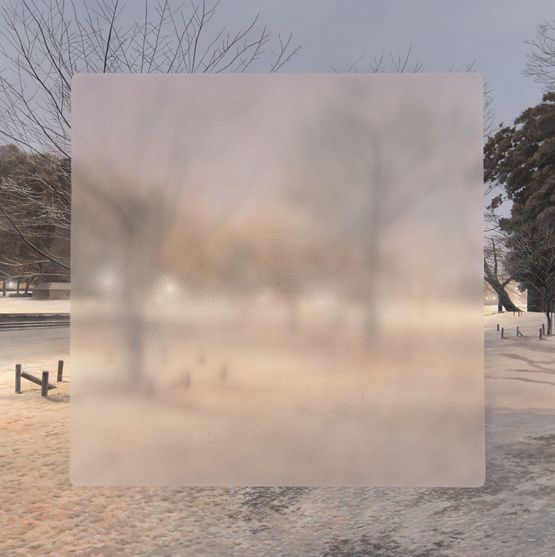 Frosted Window110 by Kisho Kakutani contemporary artwork Painting