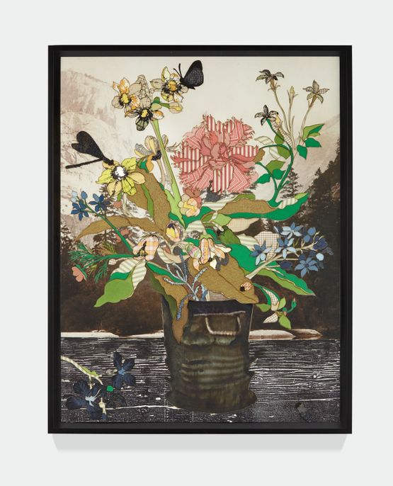 Bouquet in a Glass Vase Amsterdam by Matthew Day Jackson contemporary artwork Mixed Media