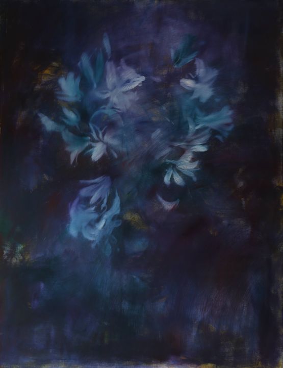 Lily Triptych 2 by Jake Wood-Evans contemporary artwork Painting