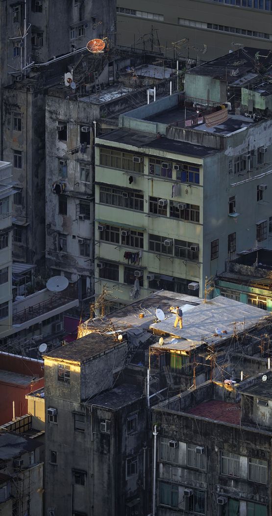 Sky Walking Concrete stories Hong Kong by Romain Jacquet-Lagreze contemporary artwork Photography