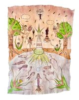 Guuma y naanegu Eware series by Kuenan Mayu contemporary artwork painting