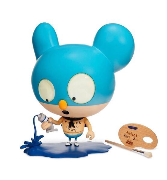 Artist Hero blue by Edgar Plans contemporary artwork Sculpture