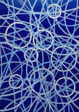 LOOSE THREADS 1 by Lucas Grogan contemporary artwork painting works on paper drawing