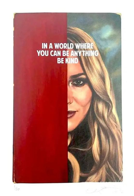 In A World Where You Can Be Anything Be Kind by The Connor Brothers contemporary artwork Print