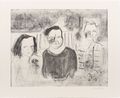 Three Sisters My dearest dust by Chantal Joffe contemporary artwork Print