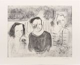 Three Sisters My dearest dust by Chantal Joffe contemporary artwork print