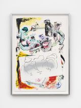 Monotype 10.5.21-IV e.v. 4 by Oliver Lee Jackson contemporary artwork painting works on paper