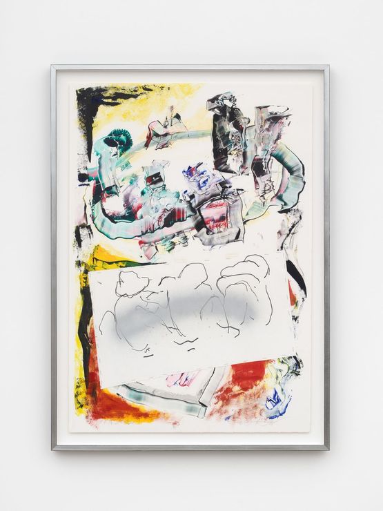 Monotype 10.5.21-IV e.v. 4 by Oliver Lee Jackson contemporary artwork Painting