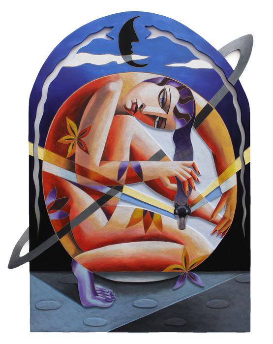 Sparks in Cosmo by Jade Ching-Yuk Ng contemporary artwork Painting