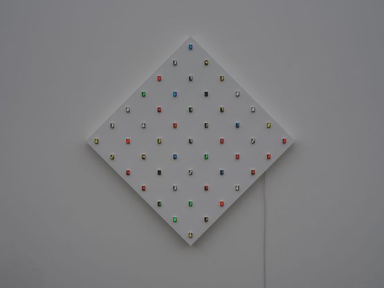 Keep Changing Mondrian - no.4 by Tatsuo Miyajima contemporary artwork Sculpture