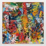 Childhood in the Mirror by Angel Otero contemporary artwork painting textile