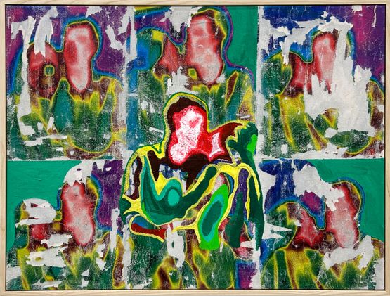 The Kiss by Sofia Yeganeh contemporary artwork Painting