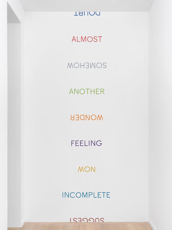 Word List by Robert Barry contemporary artwork Drawing