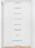 Word List by Robert Barry contemporary artwork Drawing