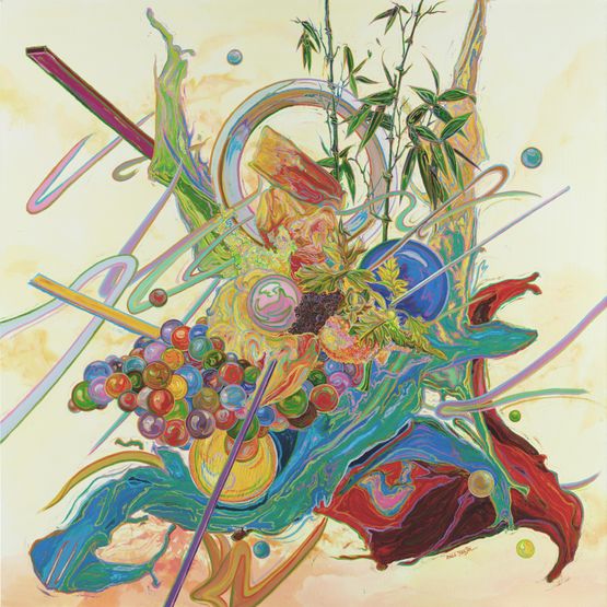 Feasting on Haze and Mist by You Jin contemporary artwork Painting