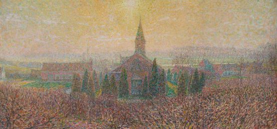 Vue de Deurle by Leon De Smet contemporary artwork Painting