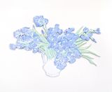 La maldita primavera Irises Van Gogh by Enrique Lopez Llamas contemporary artwork painting