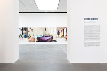 Contemporary art exhibition Meleko Mokgosi Democratic Intuition at Gagosian Britannia Street London United Kingdom