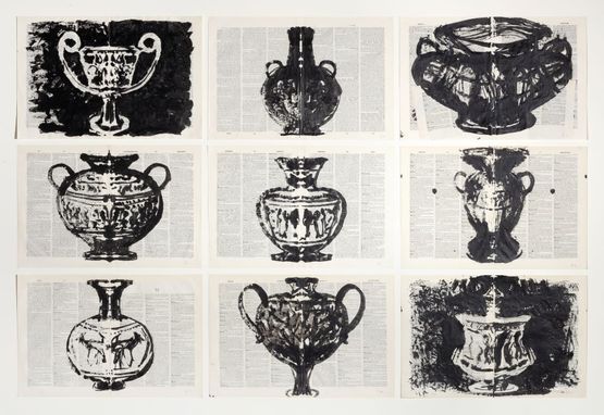 Composite for LOrfeo Helve by William Kentridge contemporary artwork Drawing