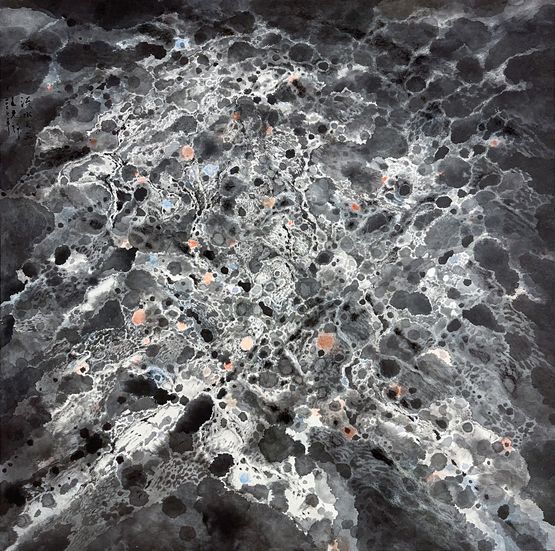 Flowing Water 3 by Wucius Wong contemporary artwork Painting