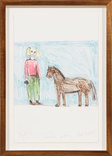 First pony by Jenny Watson contemporary artwork works on paper print