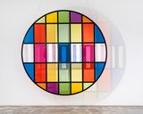 Photo-souvenir Tondo NR5 by Daniel Buren contemporary artwork sculpture