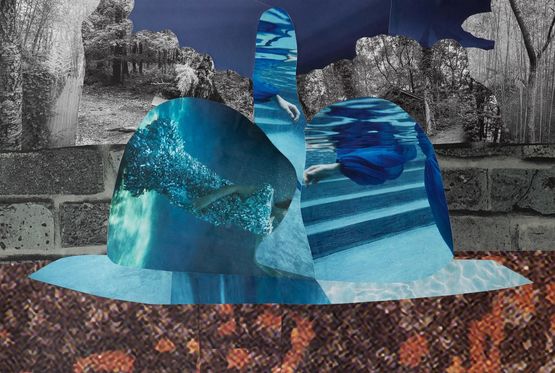 Vue des Trois Fontaines autre perspective by Vikky Alexander contemporary artwork Photography