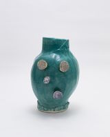 Blue Check by Dan Mccarthy contemporary artwork drawing sculpture works on paper
