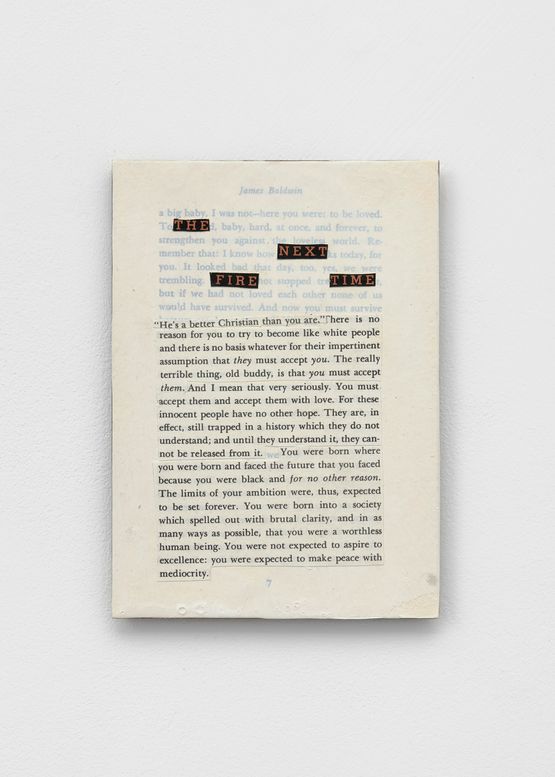 The Fire Next Time after James Baldwin p. 7 by Studio K.O.S. contemporary artwork Works on Paper