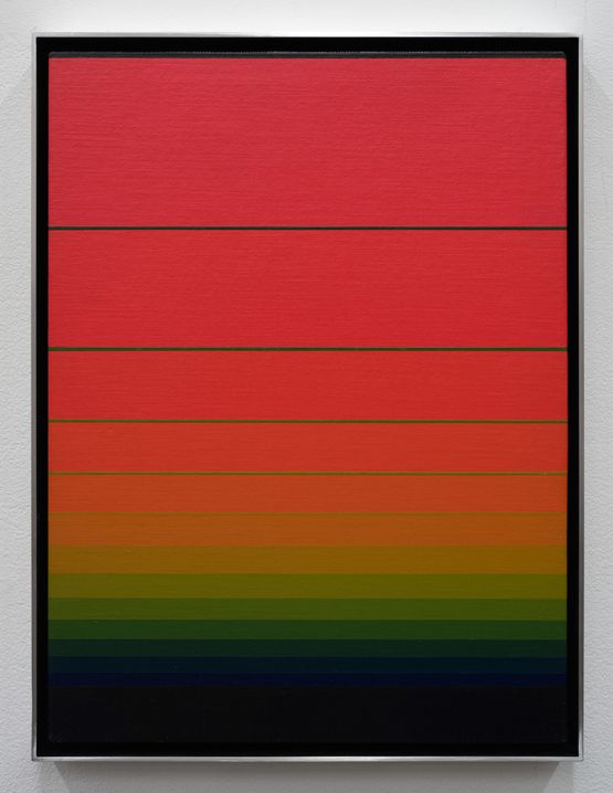 Red to Green by Norman Zammitt contemporary artwork Painting