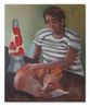 The Lady into Fox III by Charles Hascoet contemporary artwork Painting