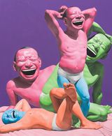 Float by Yue Minjun contemporary artwork painting